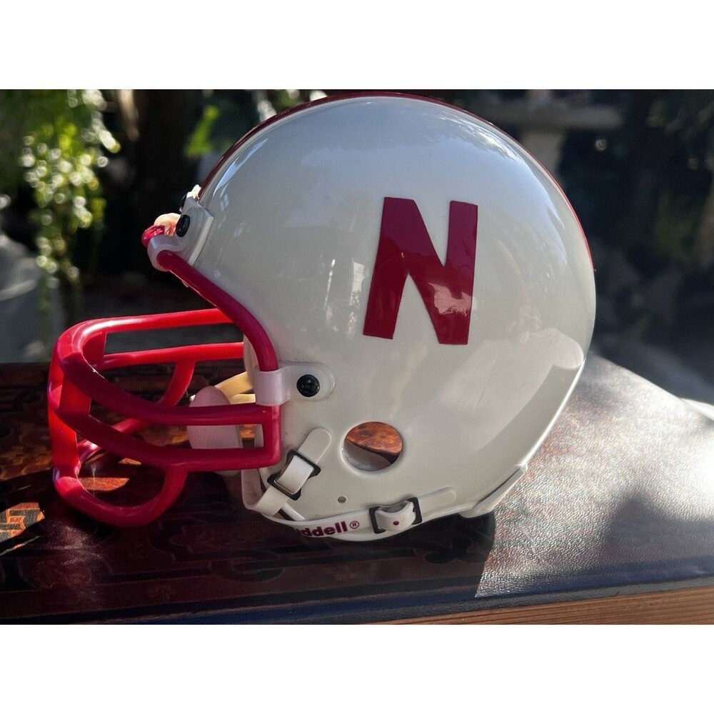Vintage 1998 Nebraska Cornhuskers Riddell Mini Football Helmet NCAA Display